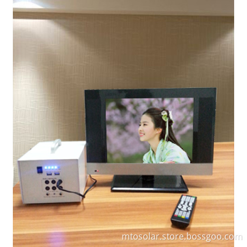 40w solar led lighting System,solar powered TV and fan
